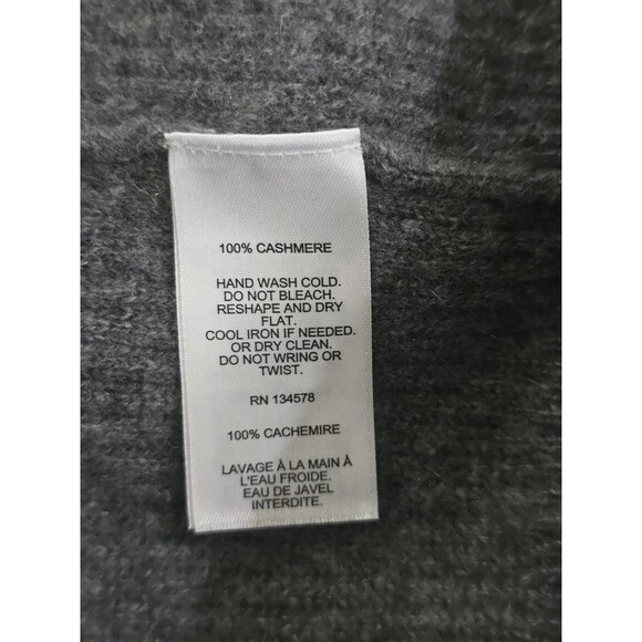 Vineyard Vines Cashmere Quarter Zip Pullover Sweater Mens Size Large Gray - Picture 10 of 10